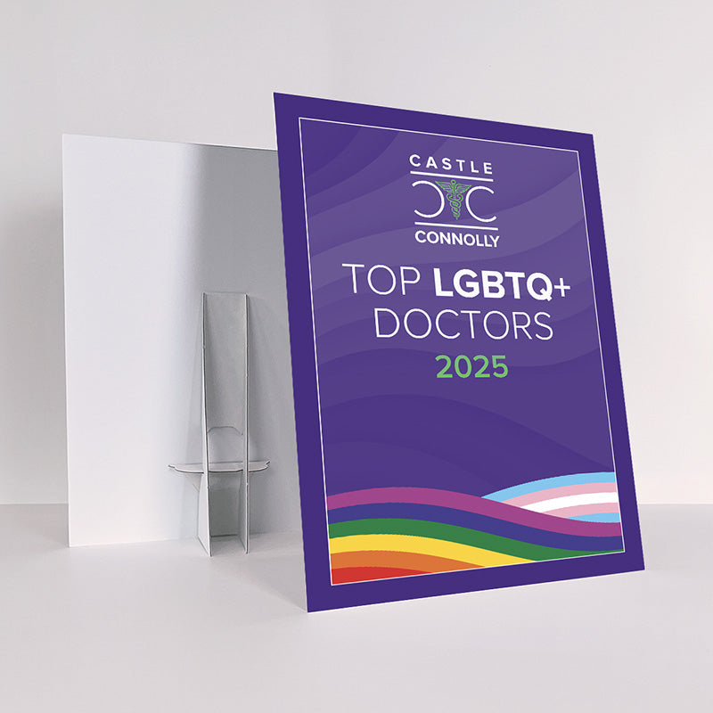 2025 Top LGBTQ+ Doctors - Logo for Social, Email & Website