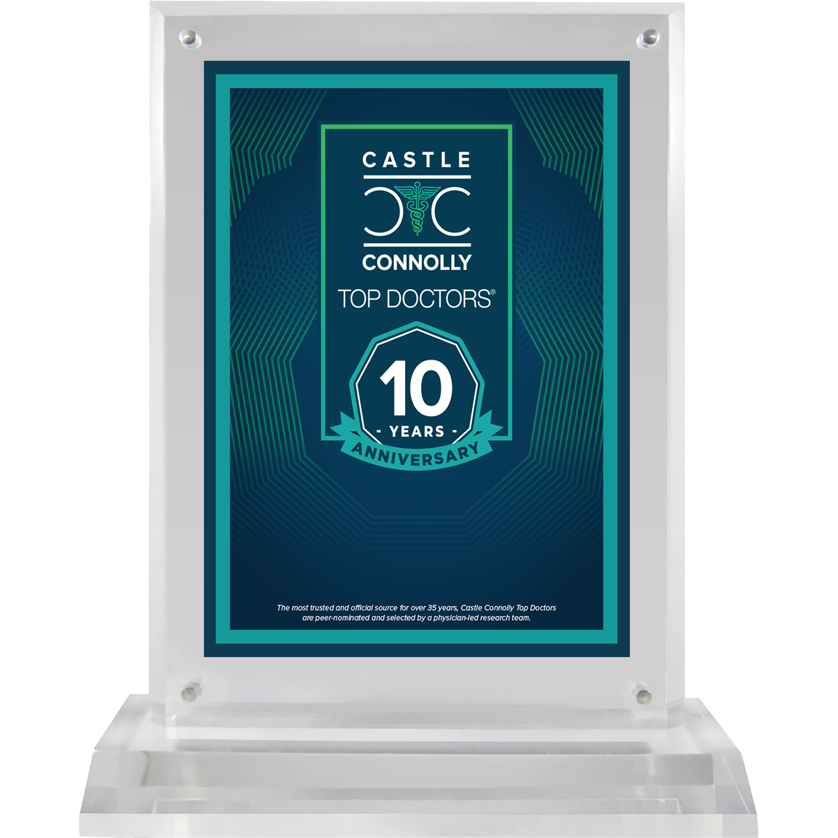 10 Year Anniversary - Top Doctors - Logo With Free Plaque