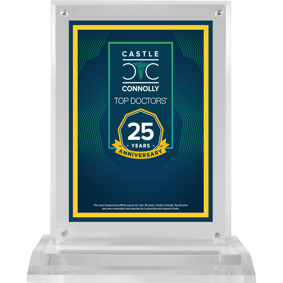 25 Year Anniversary - Top Doctors - Logo With Free Plaque