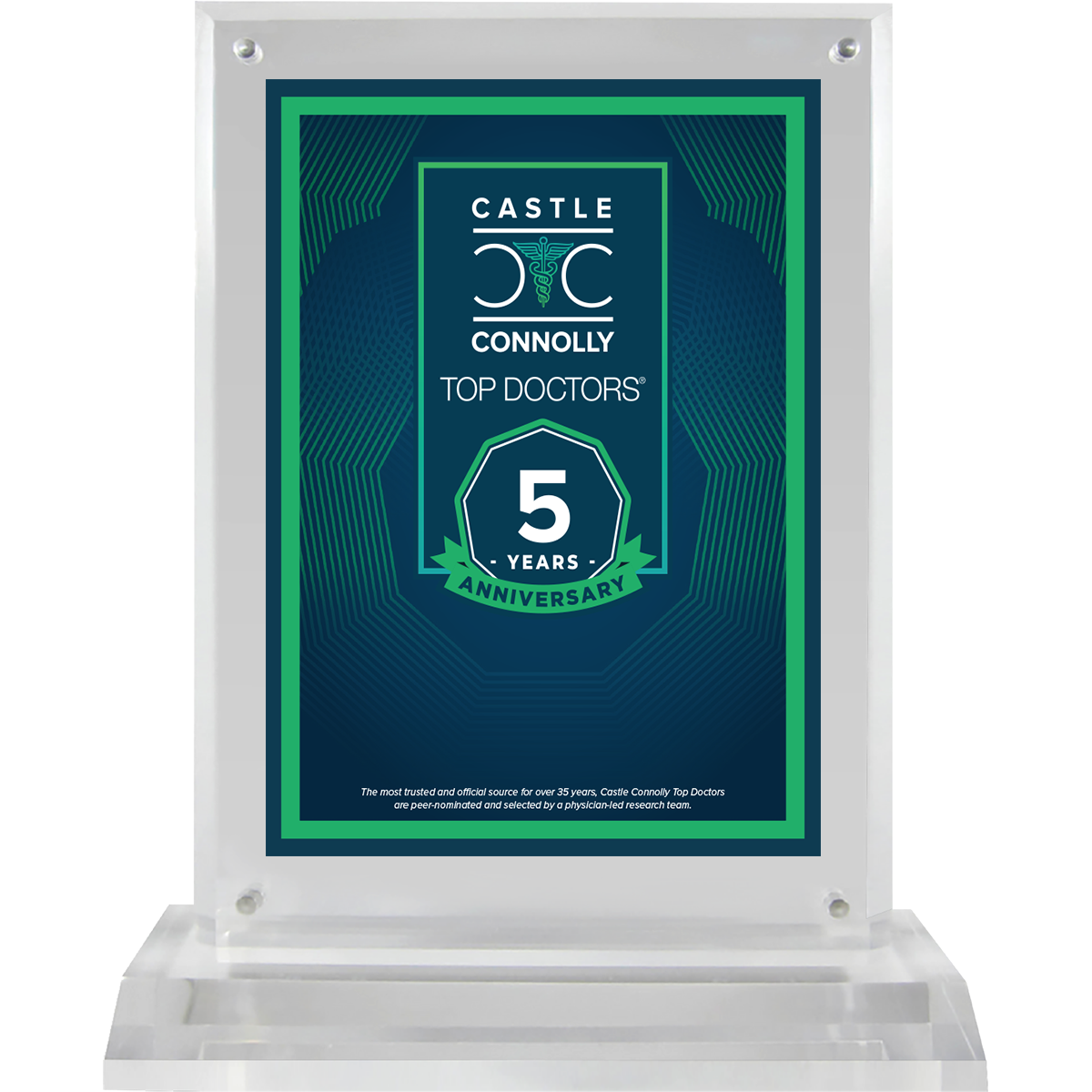 5 Year Anniversary - Top Doctors - Logo With Free Plaque