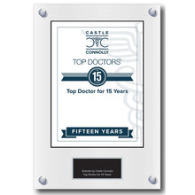 Load image into Gallery viewer, 15 Year Anniversary - Top Doctors - Plaque
