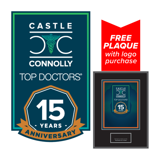 15 Year Anniversary - Top Doctors - Logo With Free Plaque