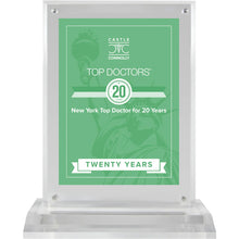 Load image into Gallery viewer, 20 Year Anniversary - Top Doctors - New York - Plaque
