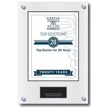 Load image into Gallery viewer, 20 Year Anniversary - Top Doctors - Plaque
