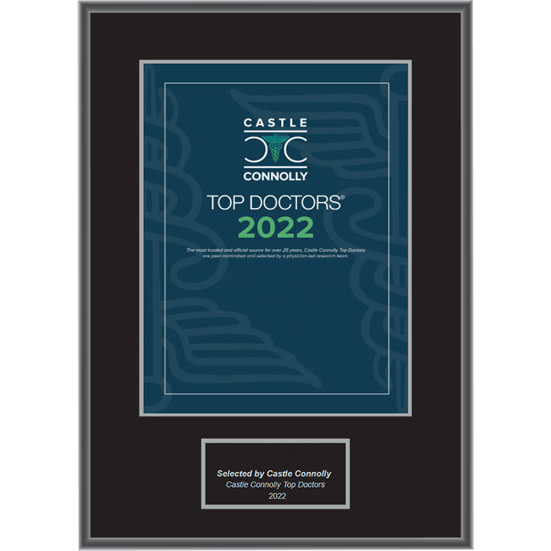 2022 Top Doctors - Plaque