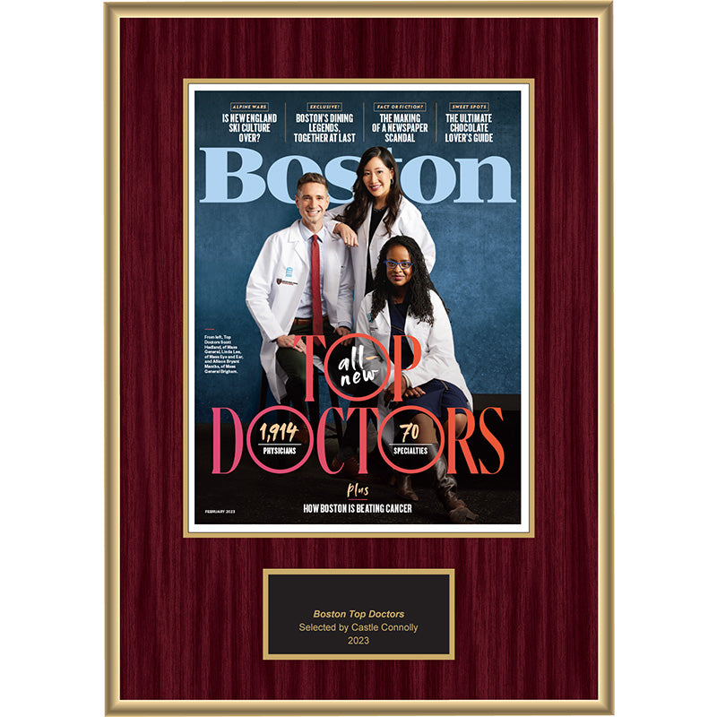 2023 Regional - Boston Magazine - Plaque