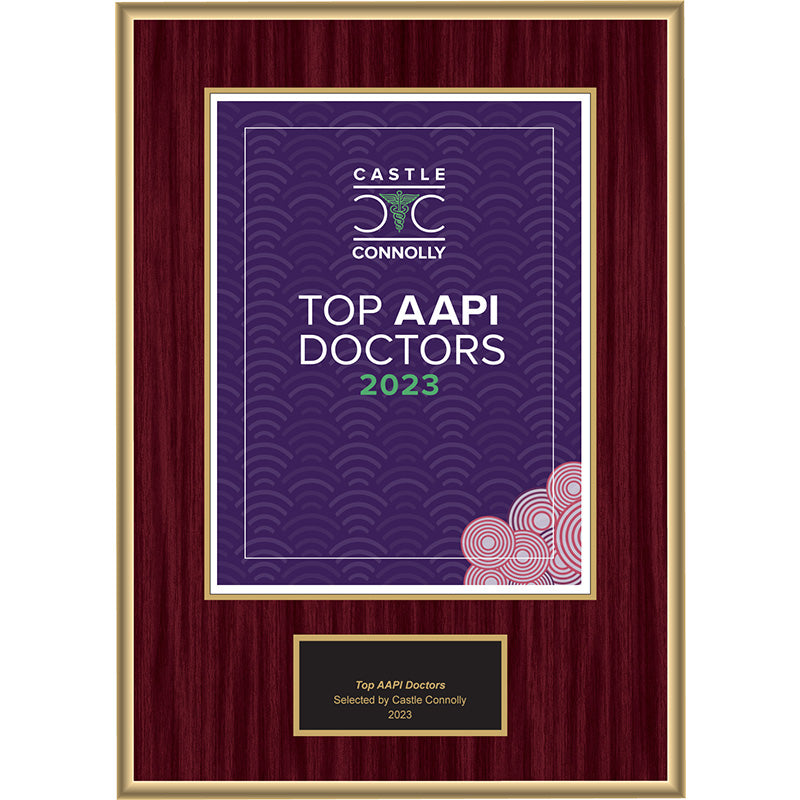 2023 Top AAPI Doctors - Plaque