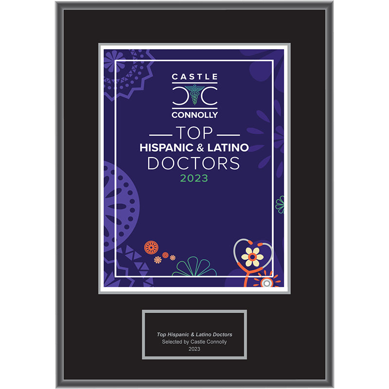 2023 Top Hispanic & Latino Doctors - Plaque