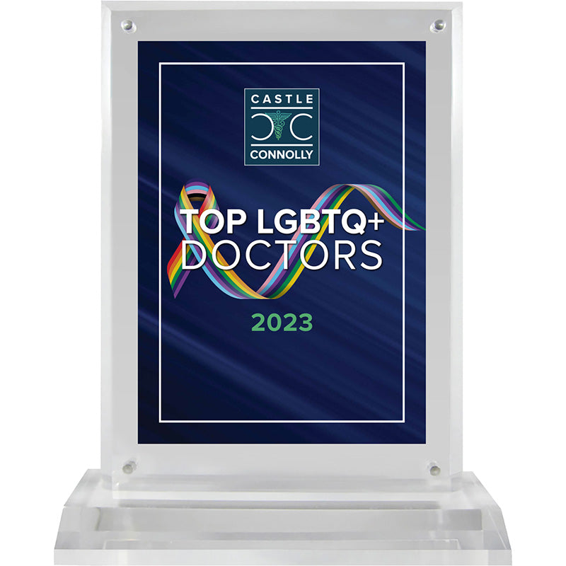 2023 Top LGBTQ+ Doctors - Plaque