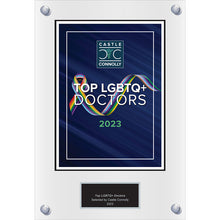 Load image into Gallery viewer, 2023 Top LGBTQ+ Doctors - Plaque
