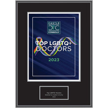 Load image into Gallery viewer, 2023 Top LGBTQ+ Doctors - Plaque
