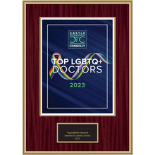 Load image into Gallery viewer, 2023 Top LGBTQ+ Doctors - Plaque
