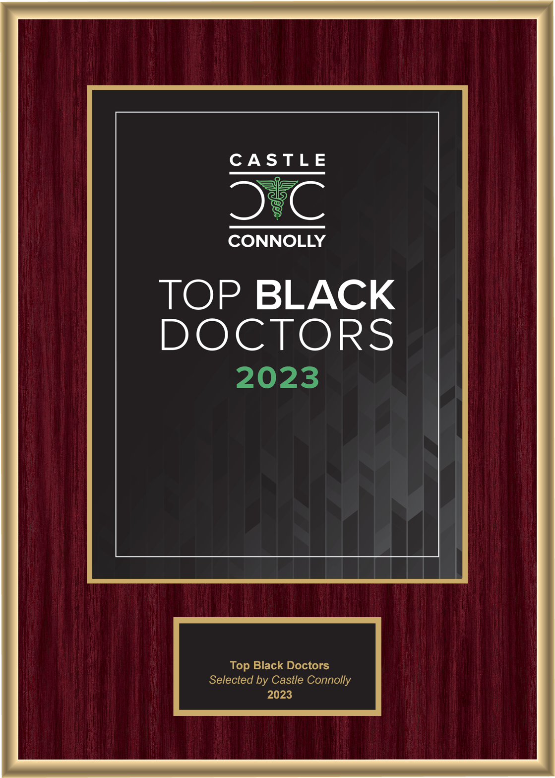 2023 Top Black Doctors - Plaque