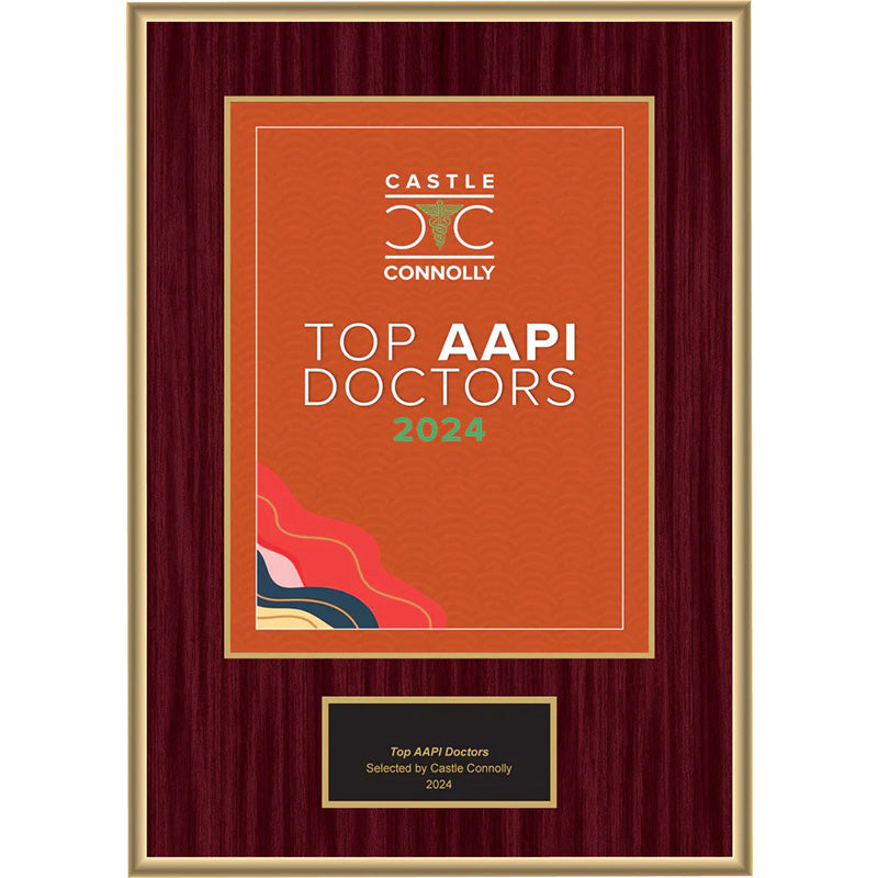 2024 Top AAPI Doctors - Plaque