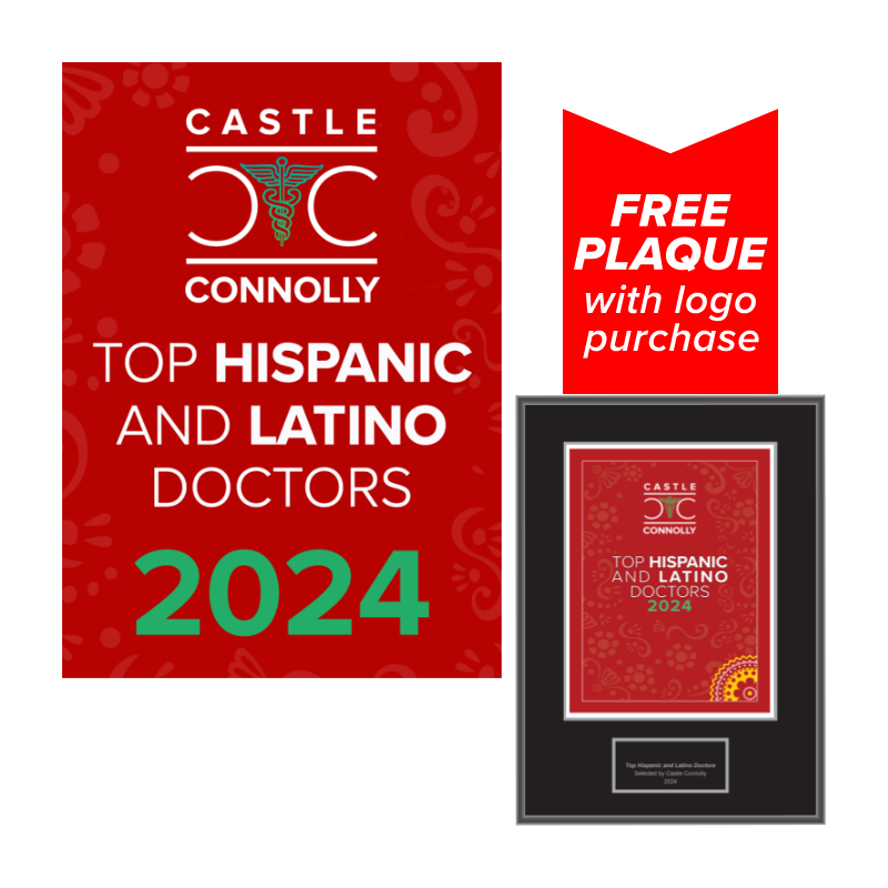 2024 Top Hispanic & Latino Doctors - Logo for Social, Email & Website