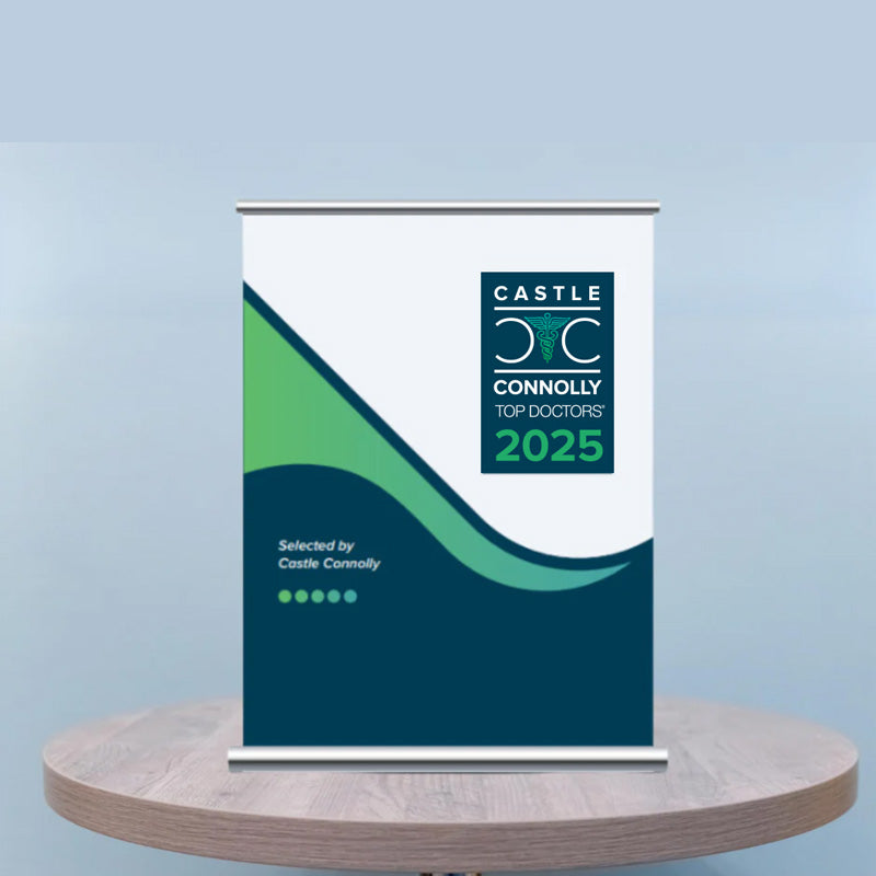 2025 Top Doctors - Table Top Retractable Banner