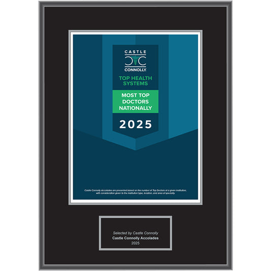 2025 Accolades - Top Health Systems - Plaque