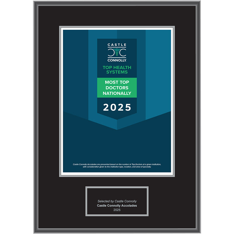 2025 Accolades - Top Health Systems - Plaque