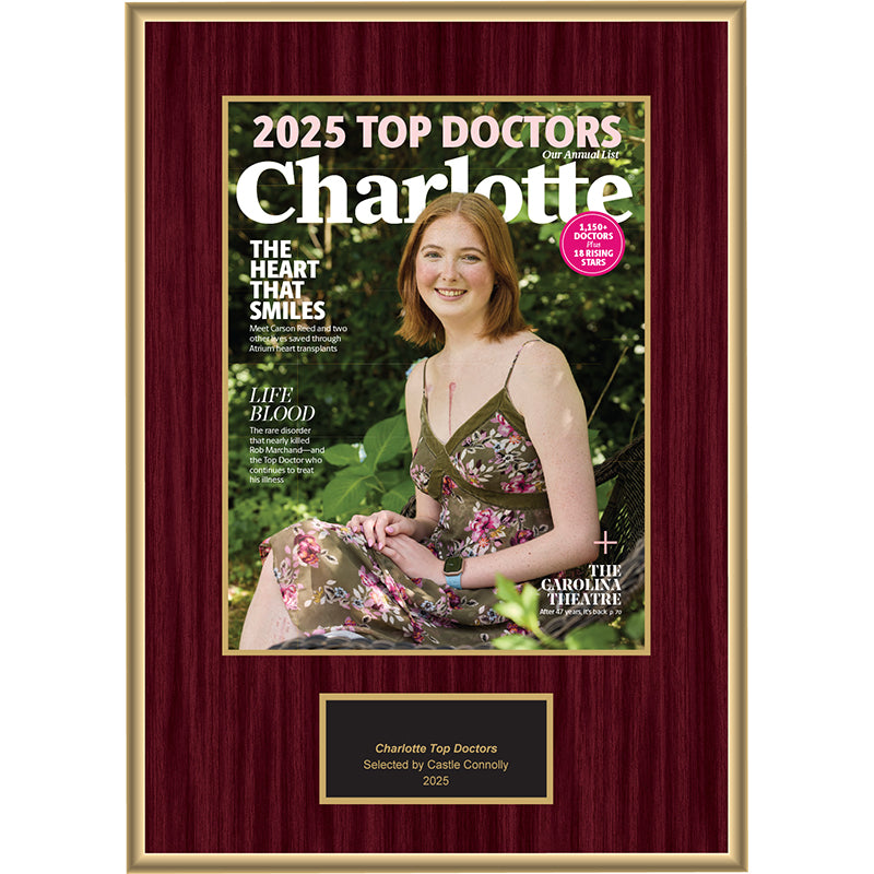 2025 Regional - Charlotte Magazine - Plaque