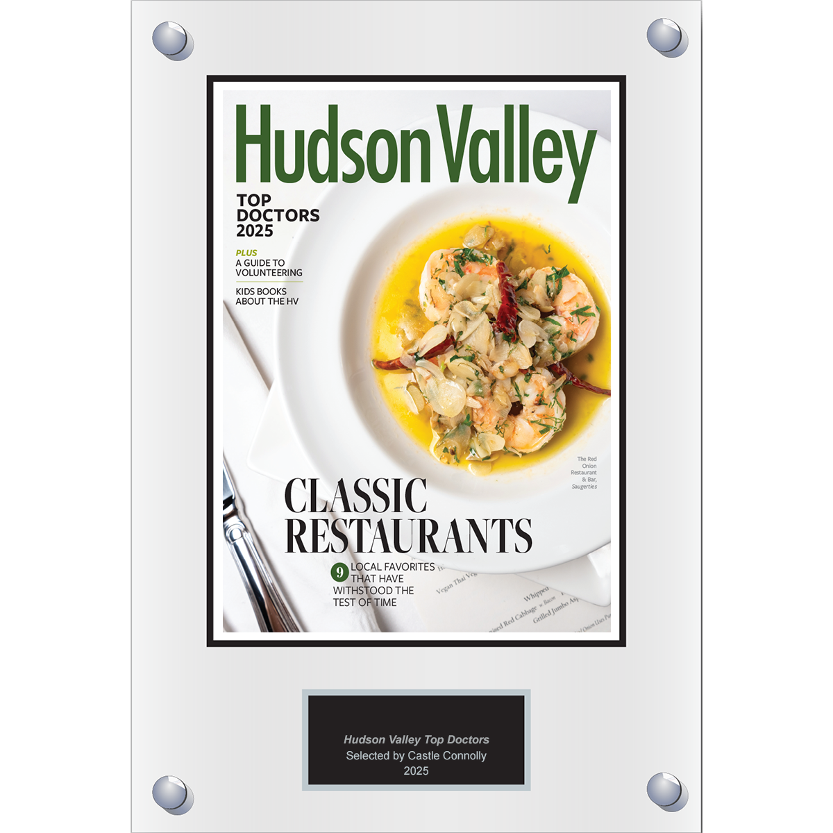 2025 Regional - Hudson Valley Magazine - Plaque