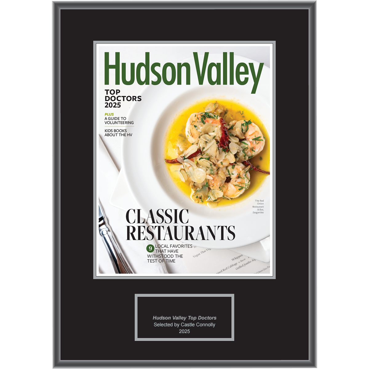2025 Regional - Hudson Valley Magazine - Plaque