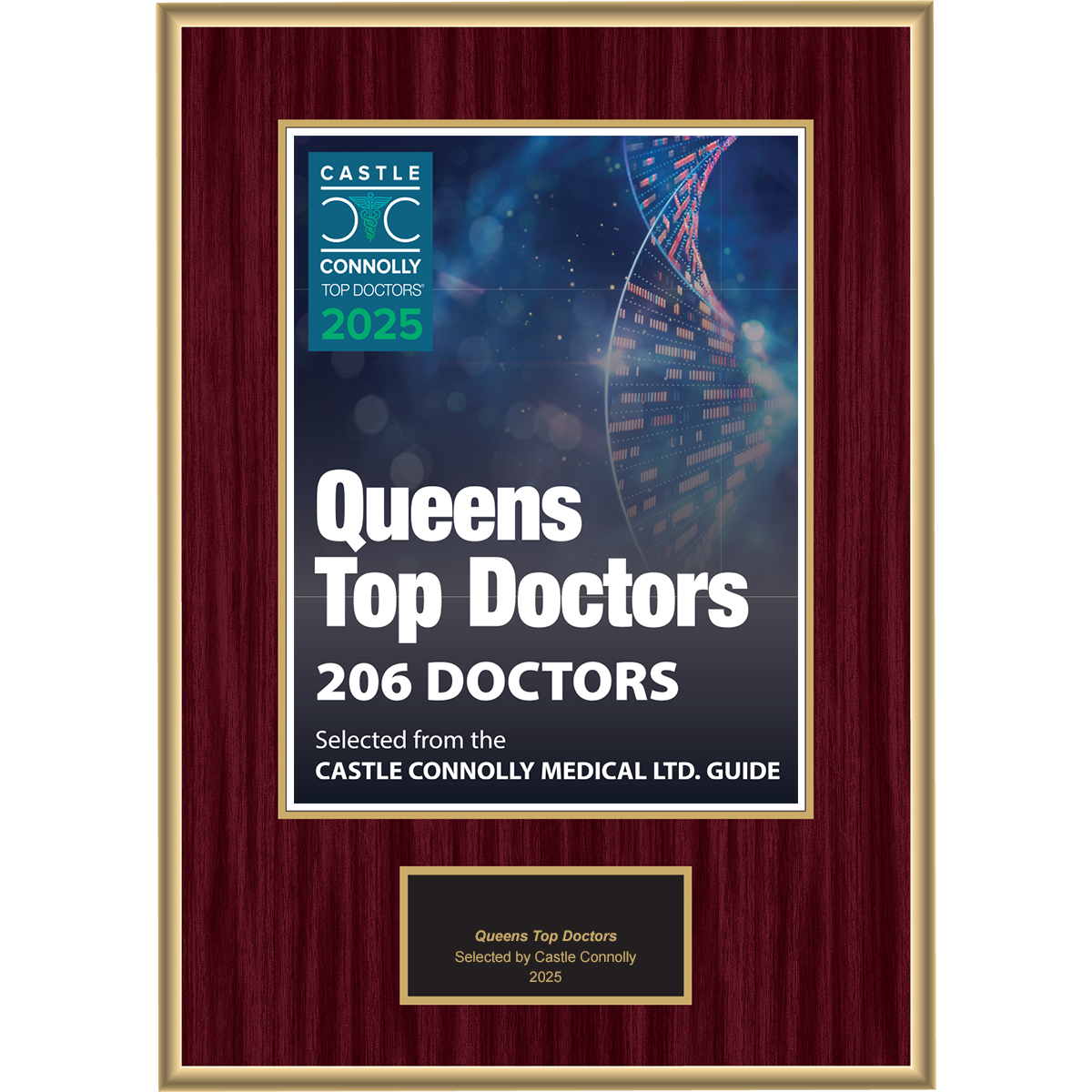 2025 Regional - Queens Magazine - Plaque