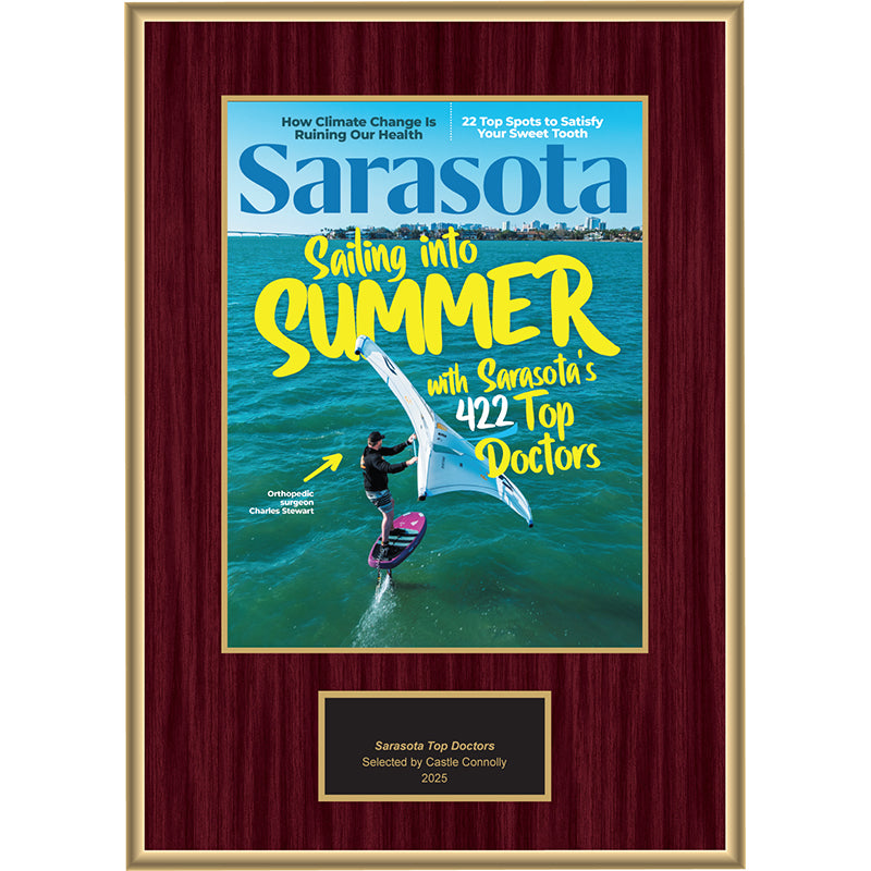 2025 Regional - Sarasota Magazine - Plaque