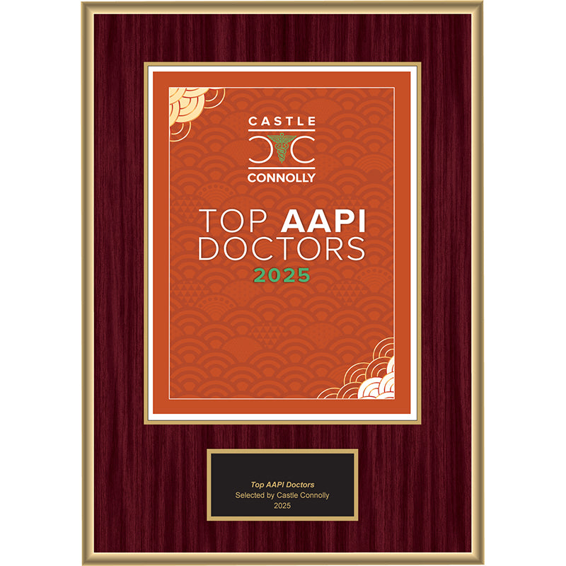 2025 Top AAPI Doctors - Plaque