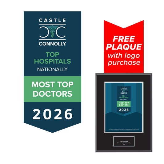 2026 Accolades - Top Hospitals - Logo With Free Plaque