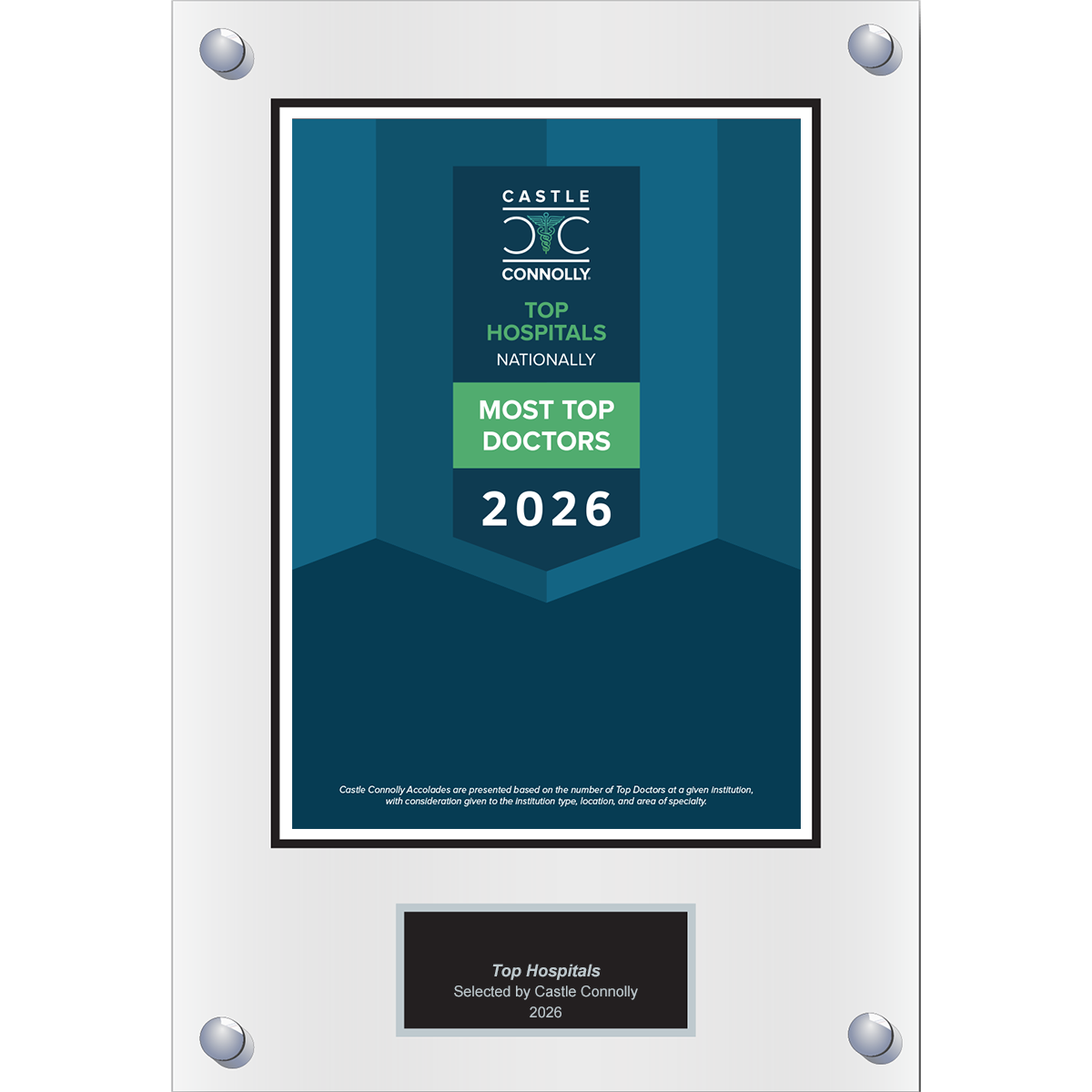 2026 Accolades - Top Hospitals - Plaque