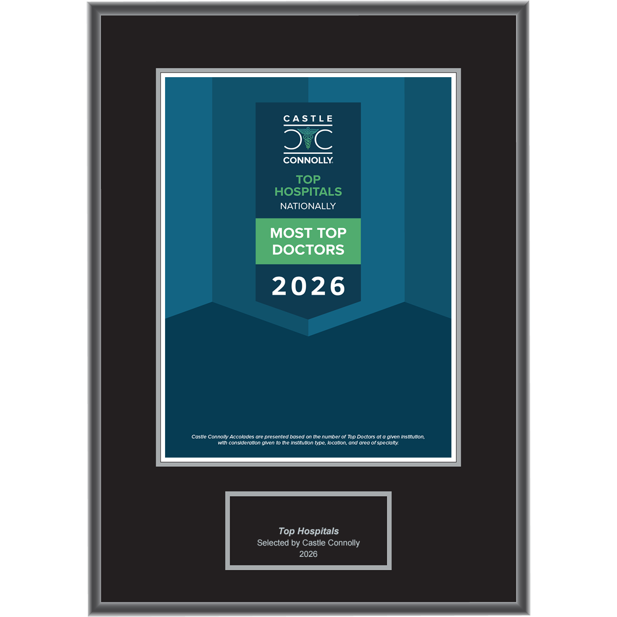 2026 Accolades - Top Hospitals - Plaque