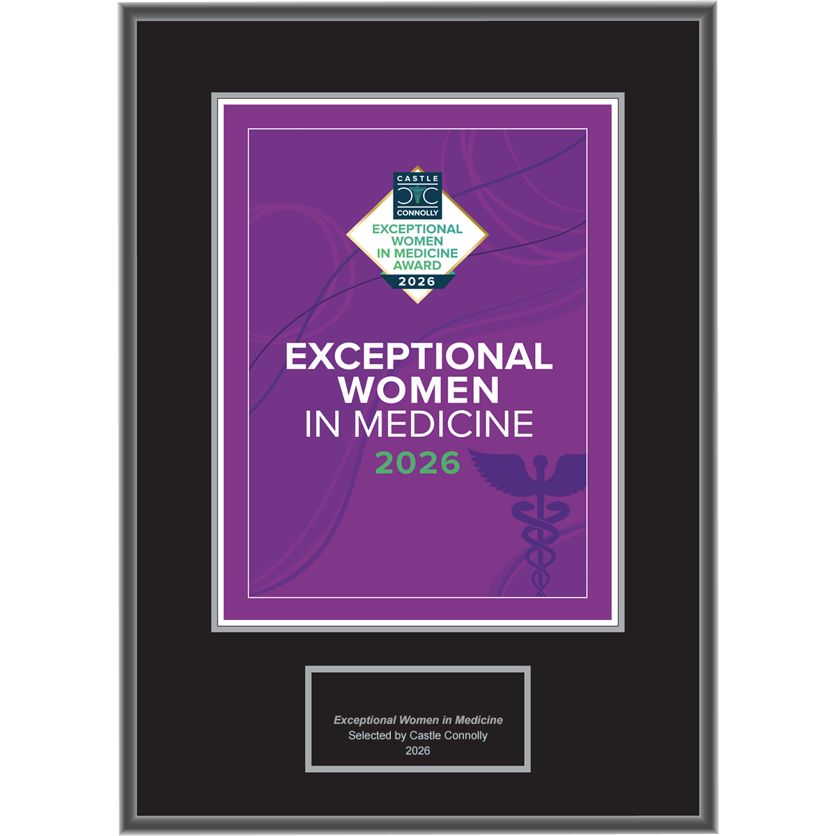 2026 Exceptional Women In Medicine - Logo With Free Plaque