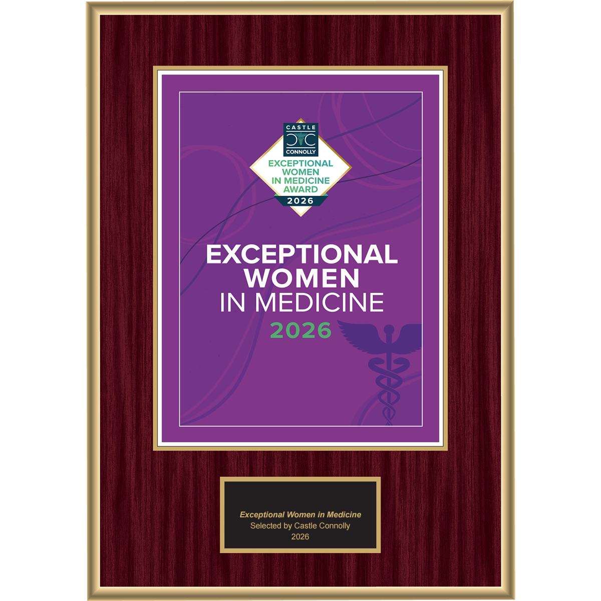 2026 Exceptional Women In Medicine - Logo With Free Plaque