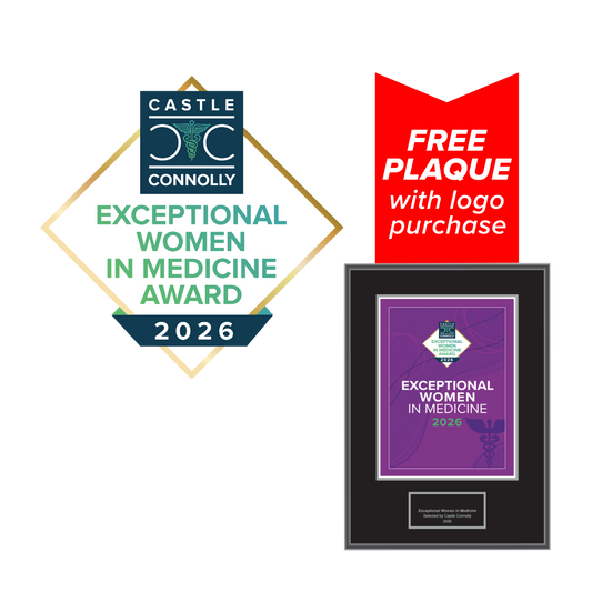 2026 Exceptional Women In Medicine - Logo With Free Plaque