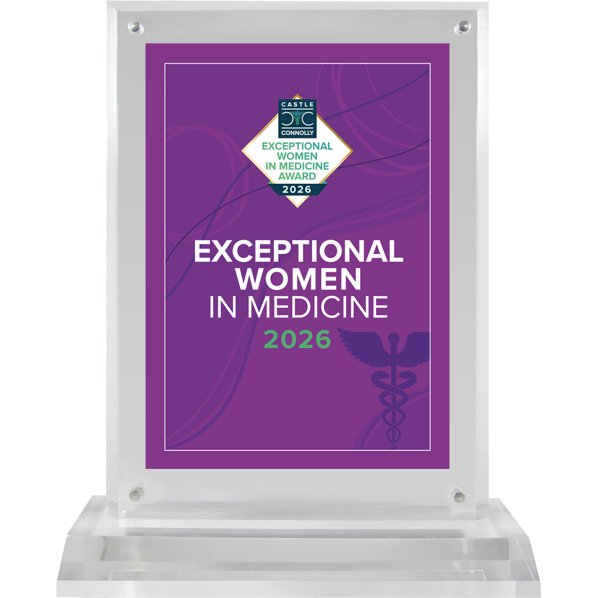 2026 Exceptional Women In Medicine - Logo With Free Plaque