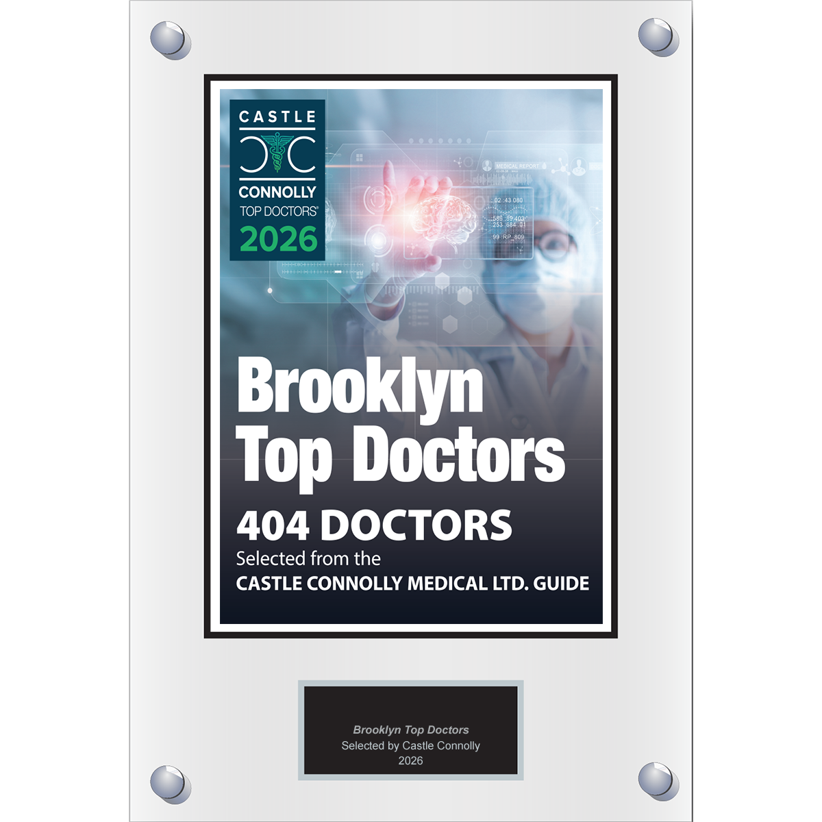 2026 Regional - Brooklyn Top Doctors Magazine - Plaque