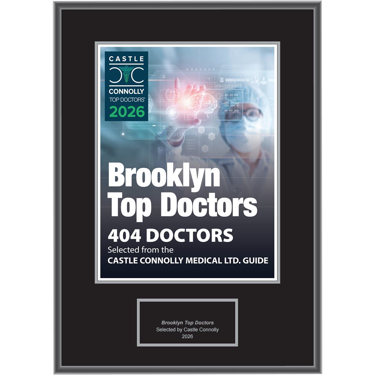 2026 Regional - Brooklyn Top Doctors Magazine - Plaque