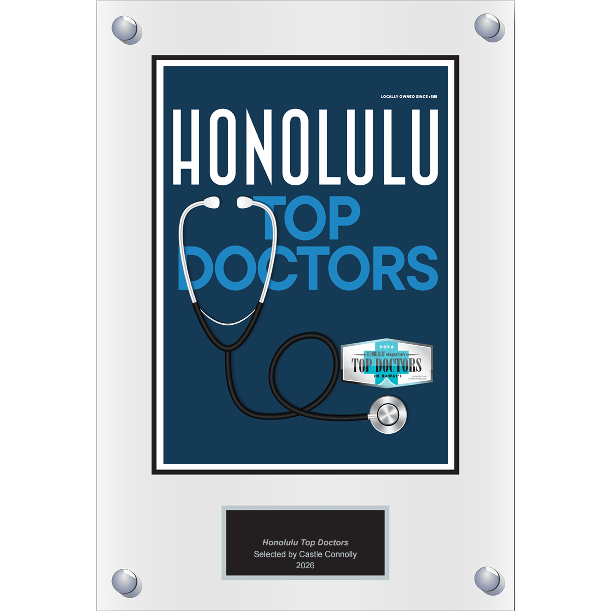 2026 Regional – Honolulu  Magazine - Plaque