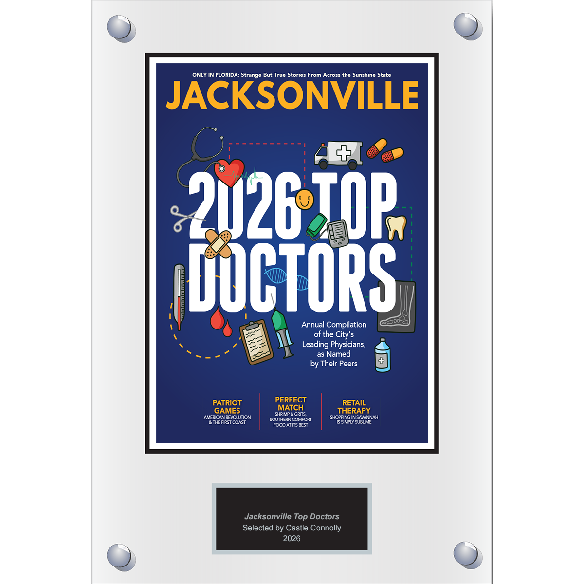 2026 Regional - Jacksonville Magazine - Plaque