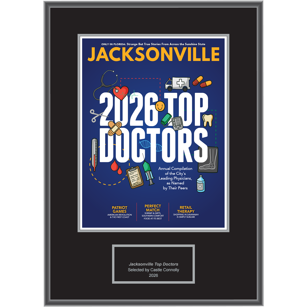 2026 Regional - Jacksonville Magazine - Plaque