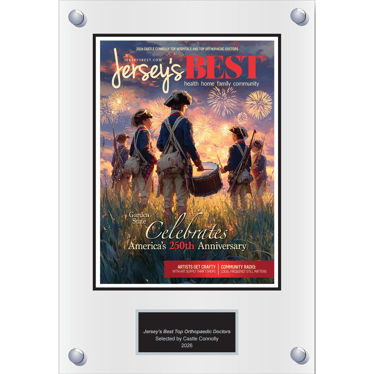 2026 Regional - Jersey's Best Magazine - Plaque