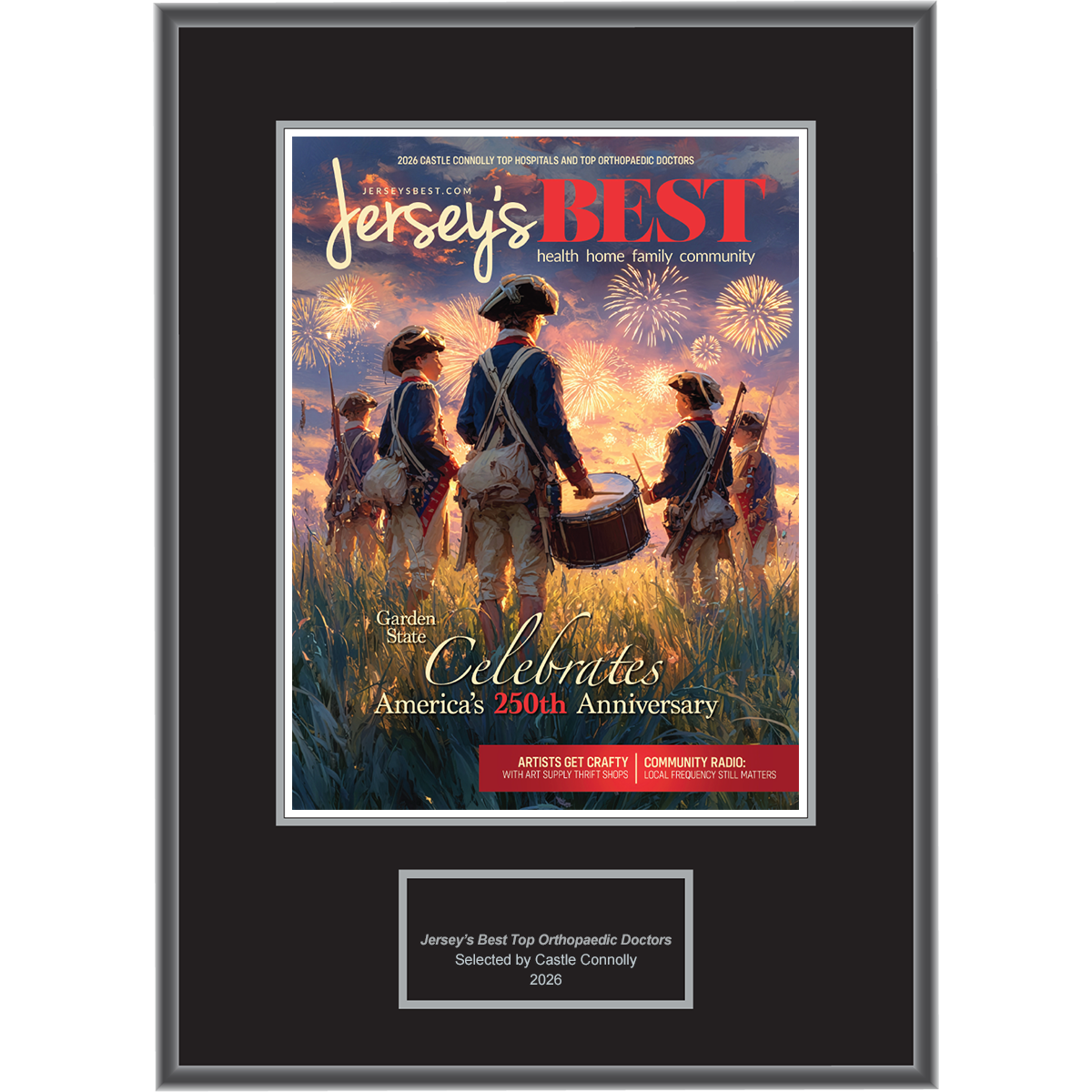 2026 Regional - Jersey's Best Magazine - Plaque