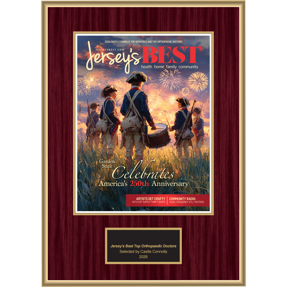 2026 Regional - Jersey's Best Magazine - Plaque