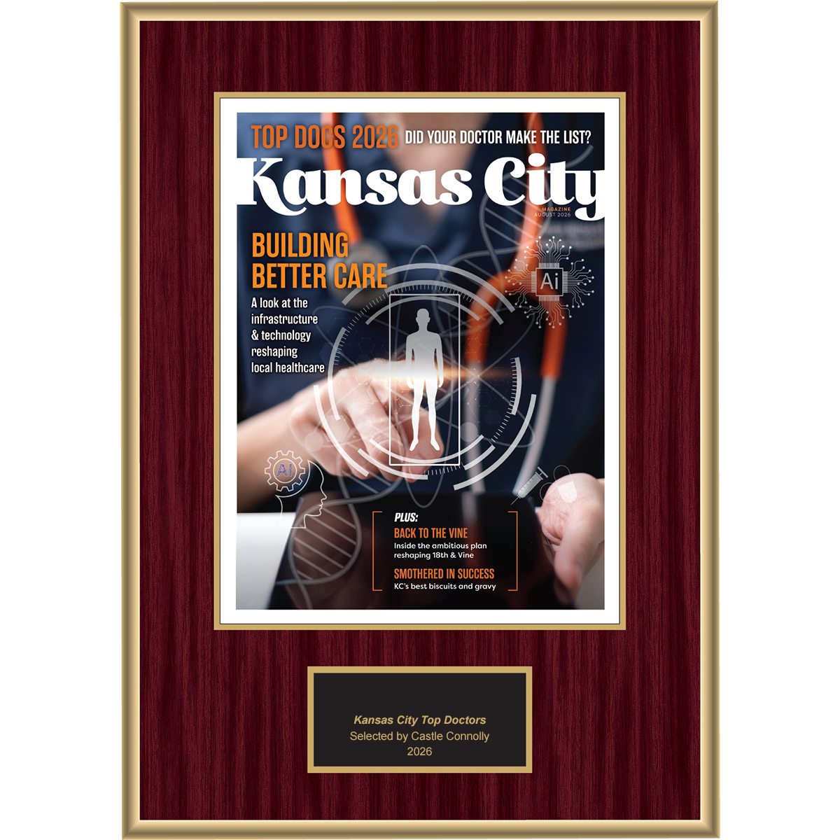 2026 Regional - Kansas City Magazine - Plaque