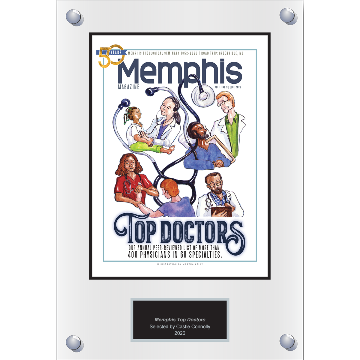 2026 Regional - Memphis Magazine - Plaque