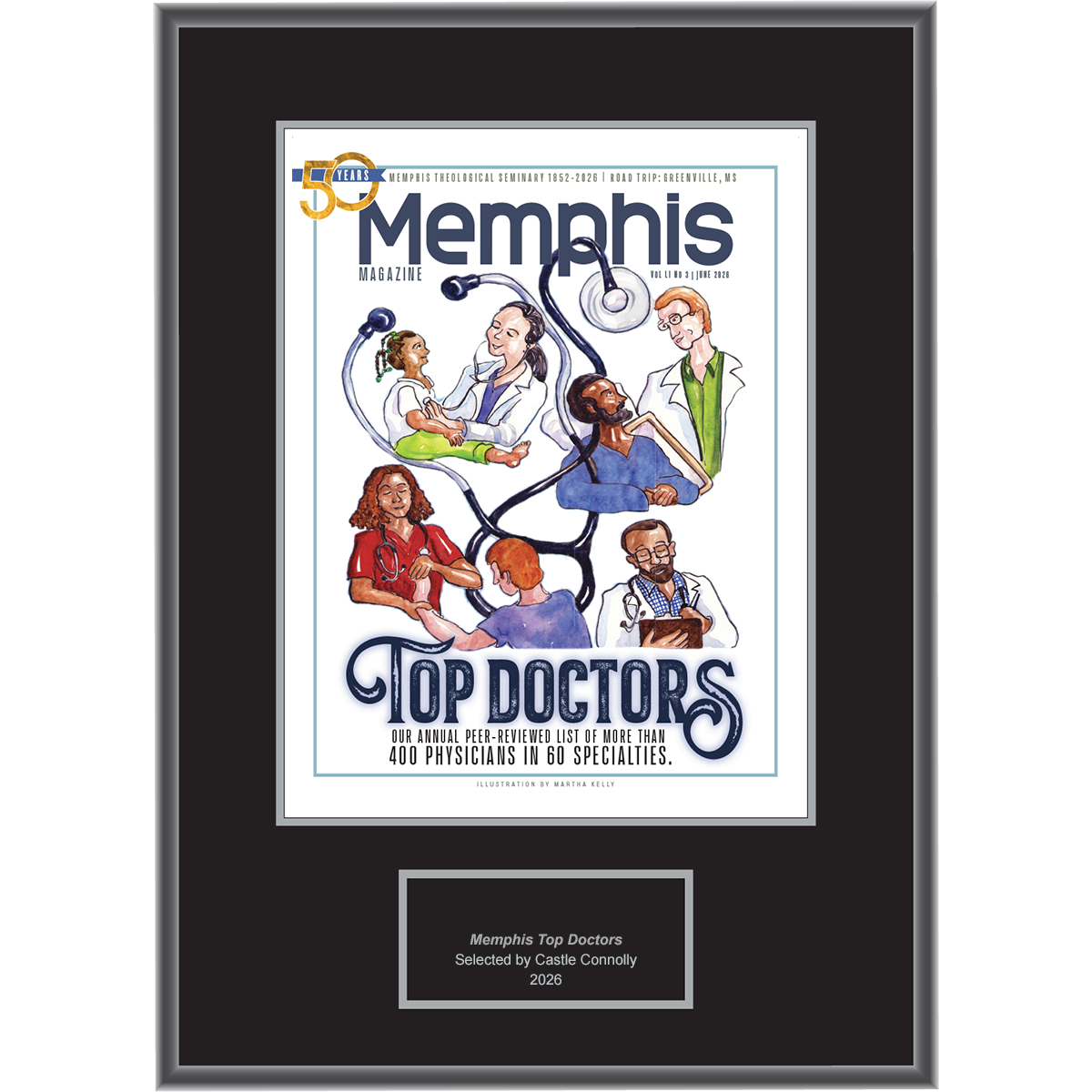 2026 Regional - Memphis Magazine - Plaque