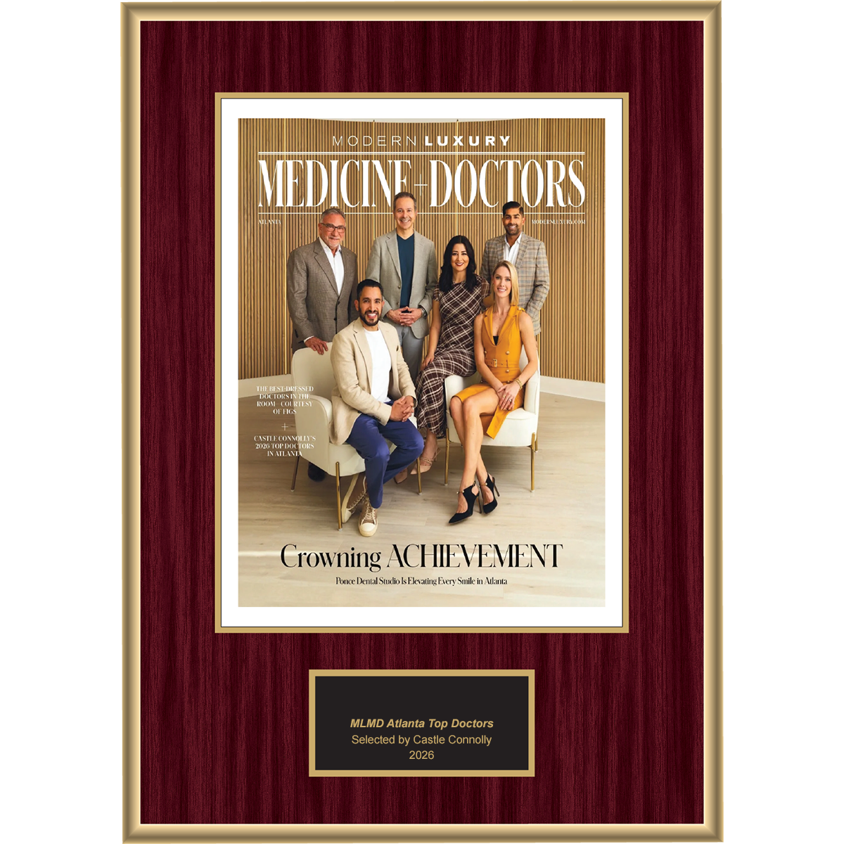 2026 Regional - Modern Luxury Atlanta Magazine - Plaque