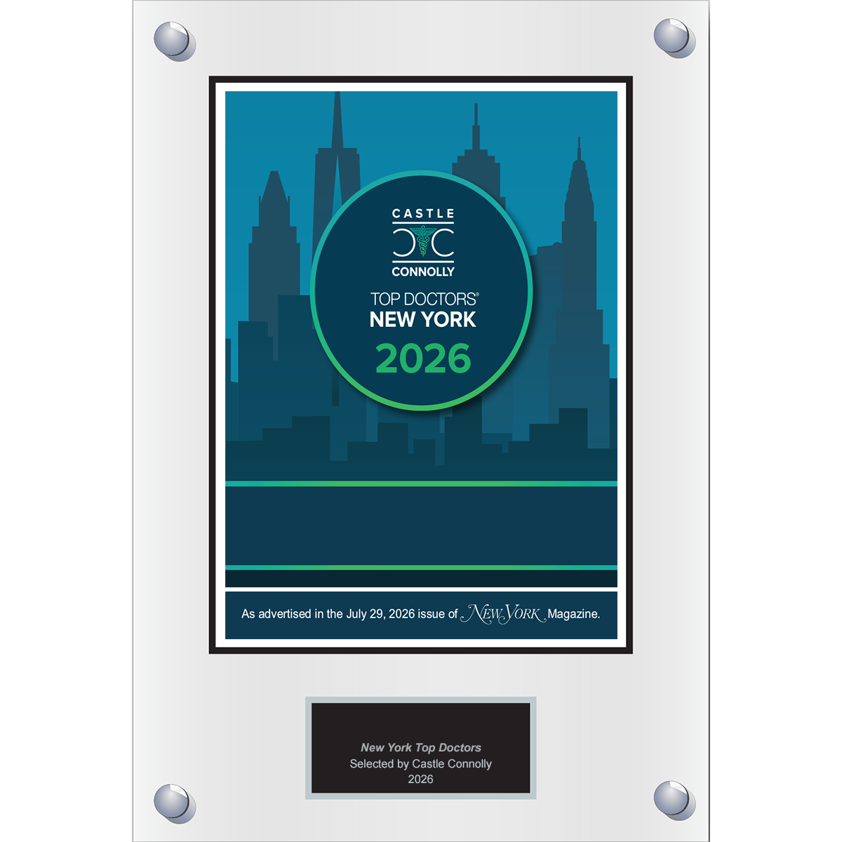 2026 Regional - New York Magazine - Plaque