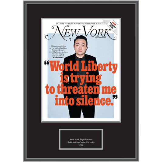 2026 Regional - New York Magazine - Best Doctors - Plaque