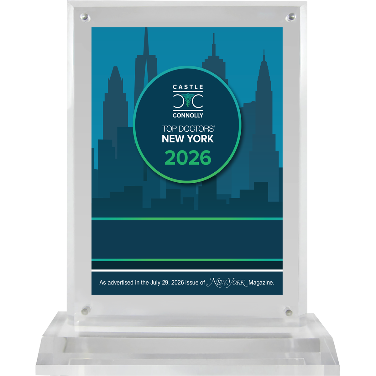 2026 Regional - New York Magazine - Plaque